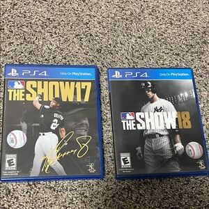 MLB The Show 17 & 18 for PS4 - Blue Cases